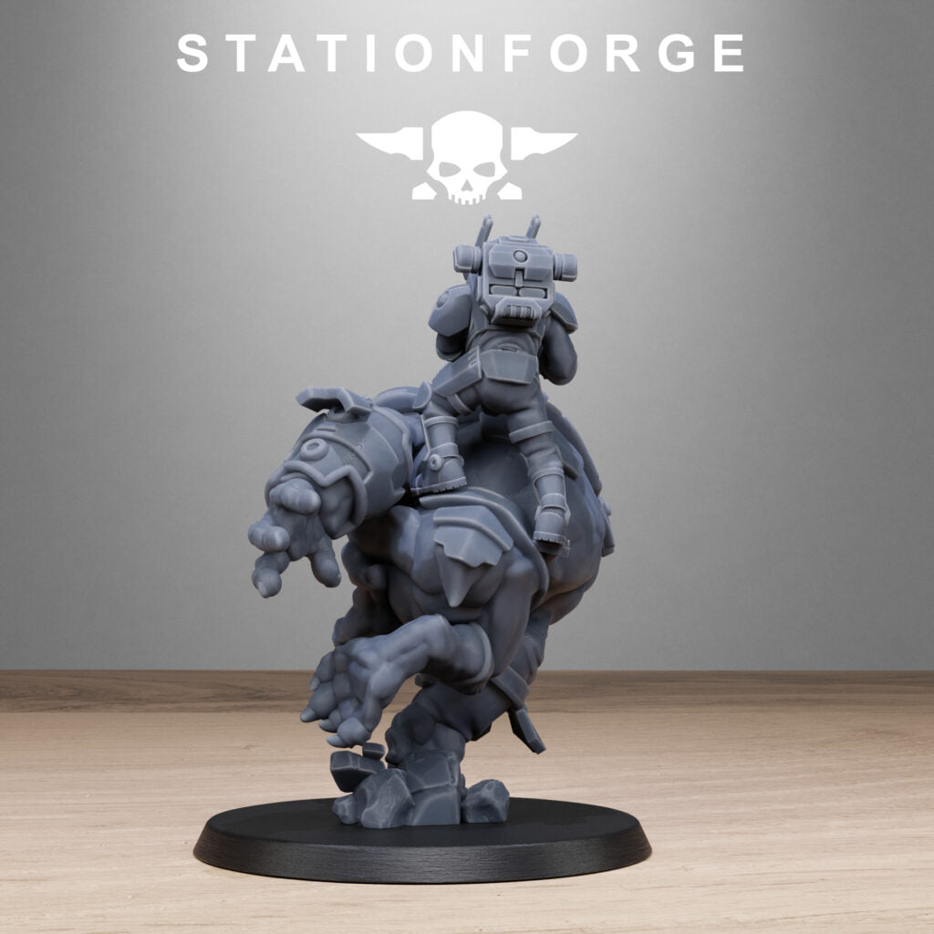 Tuai Clone Beasts, proxy miniature, monster, 28mm heroic scale unpainted resin, view 4