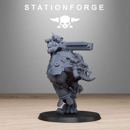 Tuai Clone Beasts, proxy miniature, monster, 28mm heroic scale unpainted resin, view 6
