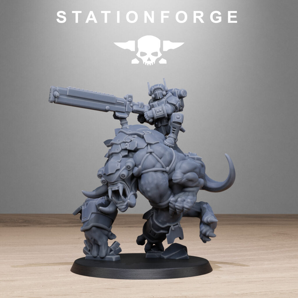 Tuai Clone Beasts, proxy miniature, monster, 28mm heroic scale unpainted resin, view 8