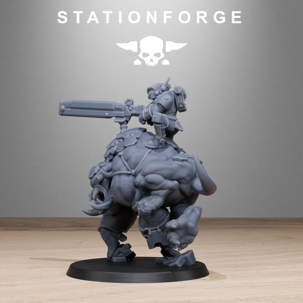 Tuai Clone Beasts, proxy miniature, monster, 28mm heroic scale unpainted resin, view 9