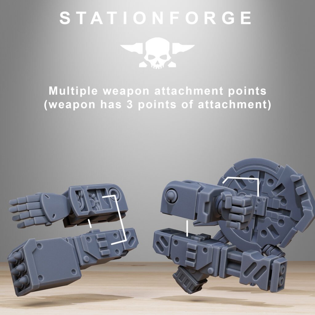 Tuai Clone Elder Mechs MK1, proxy miniature, 28mm heroic scale unpainted resin, view 3