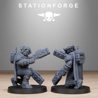 Tuai Clone Pistoleers, proxy miniature, 28mm heroic scale unpainted resin, view 8