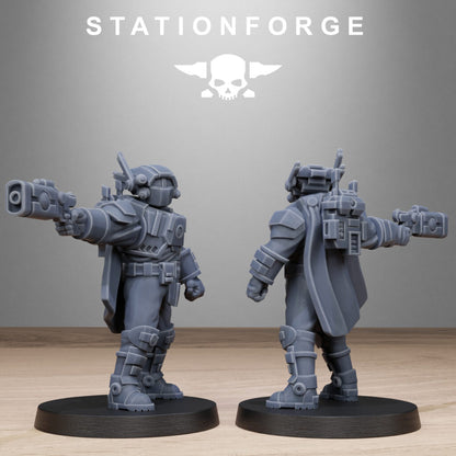 Tuai Clone Pistoleers, proxy miniature, 28mm heroic scale unpainted resin, view 10