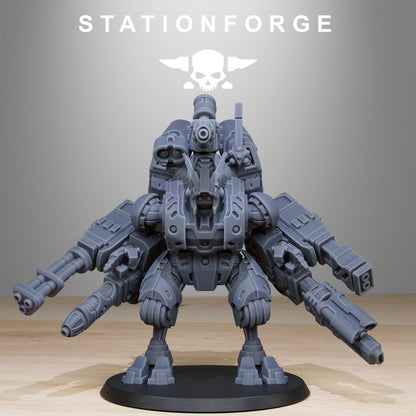 Tuai Clone Strike Mechs MK1, proxy miniature, vehicle, 28mm heroic scale unpainted resin, view 2