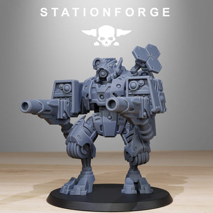 Tuai Clone Strike Mechs MK1, proxy miniature, vehicle, 28mm heroic scale unpainted resin, view 3