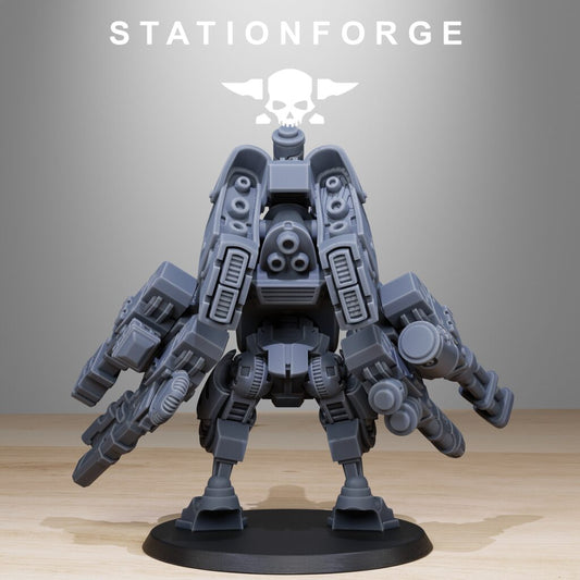 Tuai Clone Strike Mechs MK1 V1, proxy miniature, vehicle, 28mm heroic scale unpainted resin, view 2