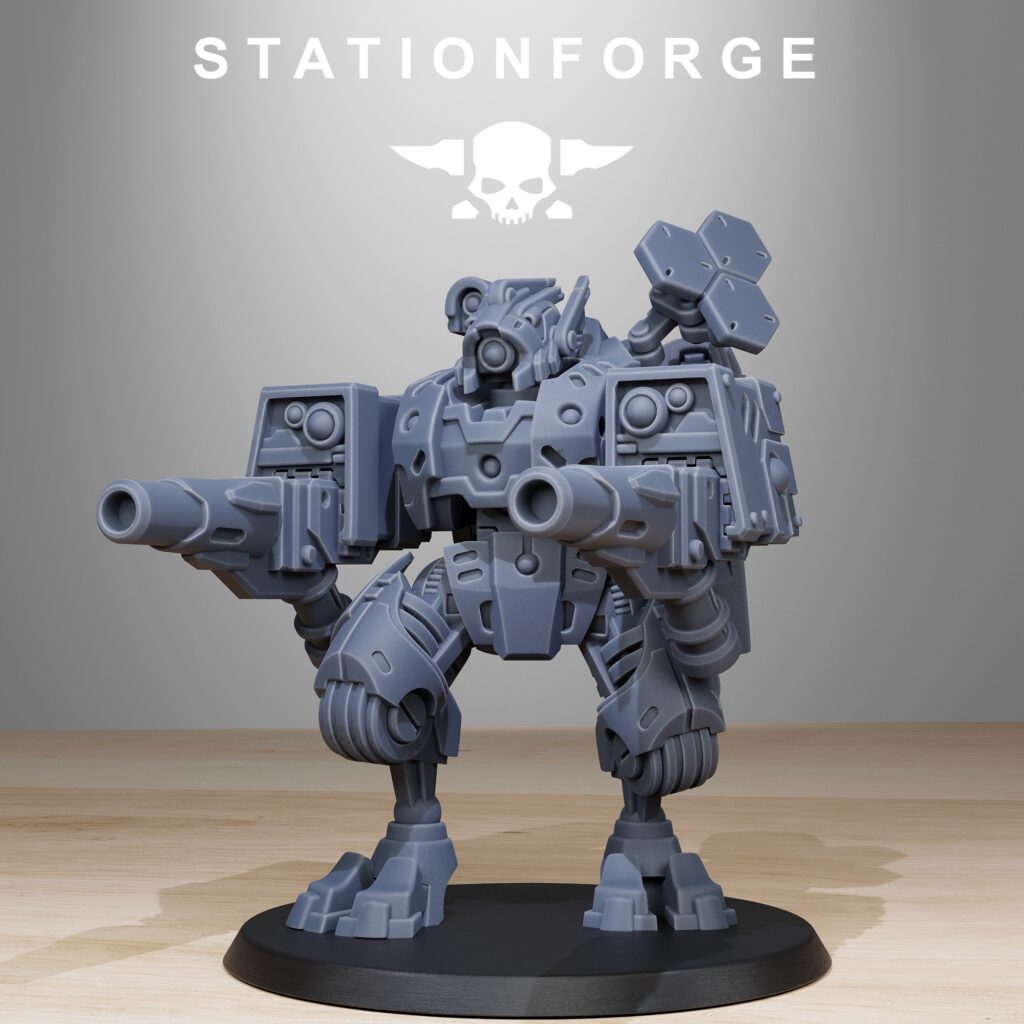 Tuai Clone Strike Mechs MK1 V2, proxy miniature, vehicle, 28mm heroic scale unpainted resin