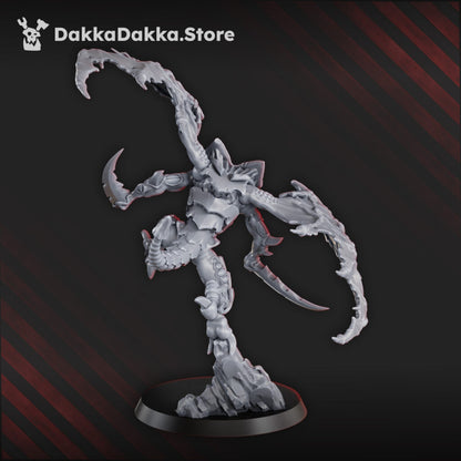 Bio Swarm Great Harvest Scourge, proxy miniature, 28mm heroic scale unpainted resin, view 3