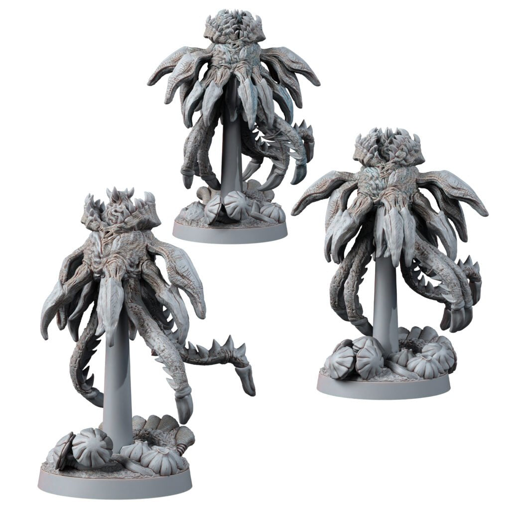 Bio Swarm Sphores (3 Units), proxy miniature, squad, 28mm heroic scale unpainted resin