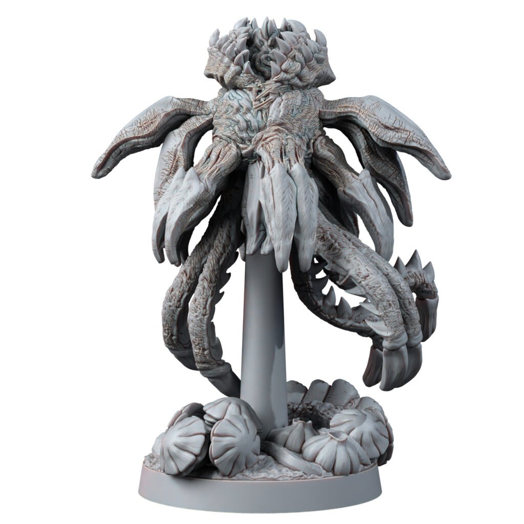 Bio Swarm Sphores (3 Units), proxy miniature, squad, 28mm heroic scale unpainted resin, view 5