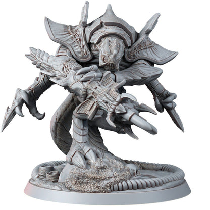 Bio Swarm Guards (3 Units), proxy miniature, squad, 28mm heroic scale unpainted resin, view 4