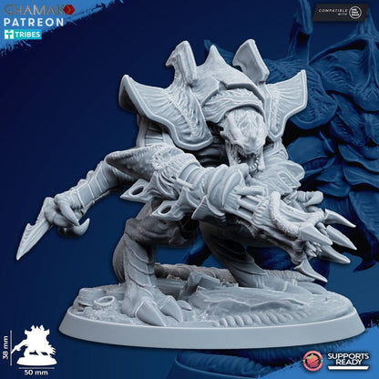 Bio Swarm Guards (3 Units), proxy miniature, squad, 28mm heroic scale unpainted resin, view 7
