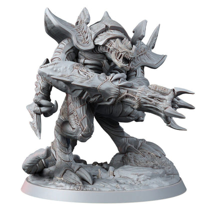 Bio Swarm Guards (3 Units), proxy miniature, squad, 28mm heroic scale unpainted resin, view 8