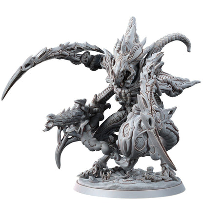 Bio Swarm Warrior Mortaliz, proxy miniature, monster, 28mm heroic scale unpainted resin