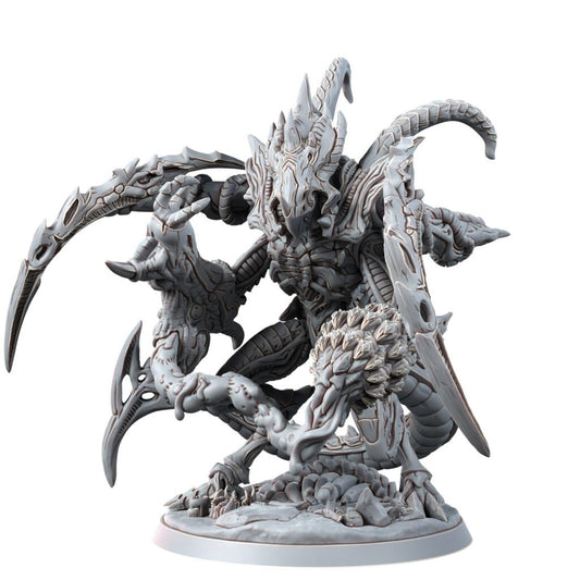 Bio Swarm Warrior Xanaxos, proxy miniature, monster, 28mm heroic scale unpainted resin, view 2