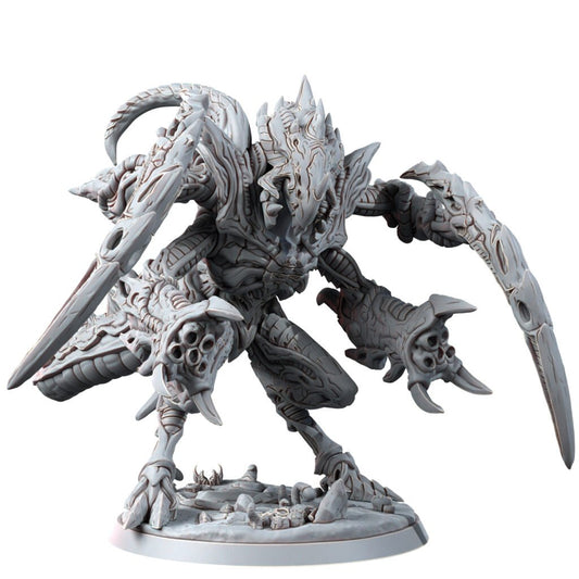 Bio Swarm Warrior Zendalion, proxy miniature, monster, 28mm heroic scale unpainted resin