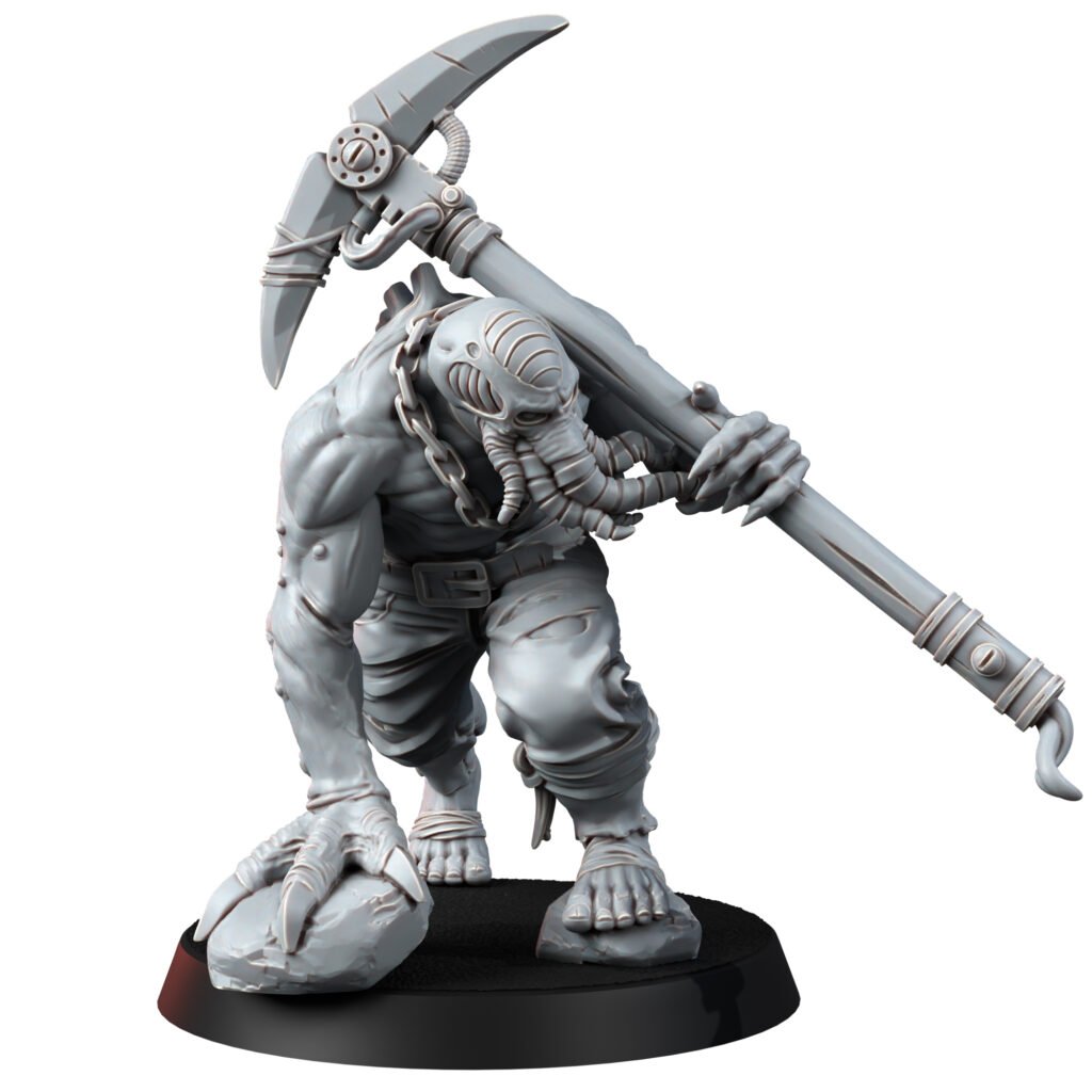 Bio Swarm Space Bugs Cult Aberrant, proxy miniature, 28mm heroic scale unpainted resin, view 2