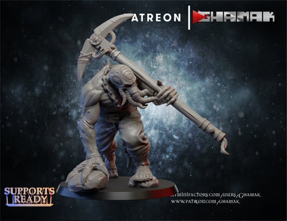 Bio Swarm Space Bugs Cult Aberrant, proxy miniature, 28mm heroic scale unpainted resin, view 3