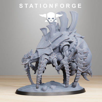 Bio Swarm Acidsychor, proxy miniature, 28mm heroic scale unpainted resin, view 5