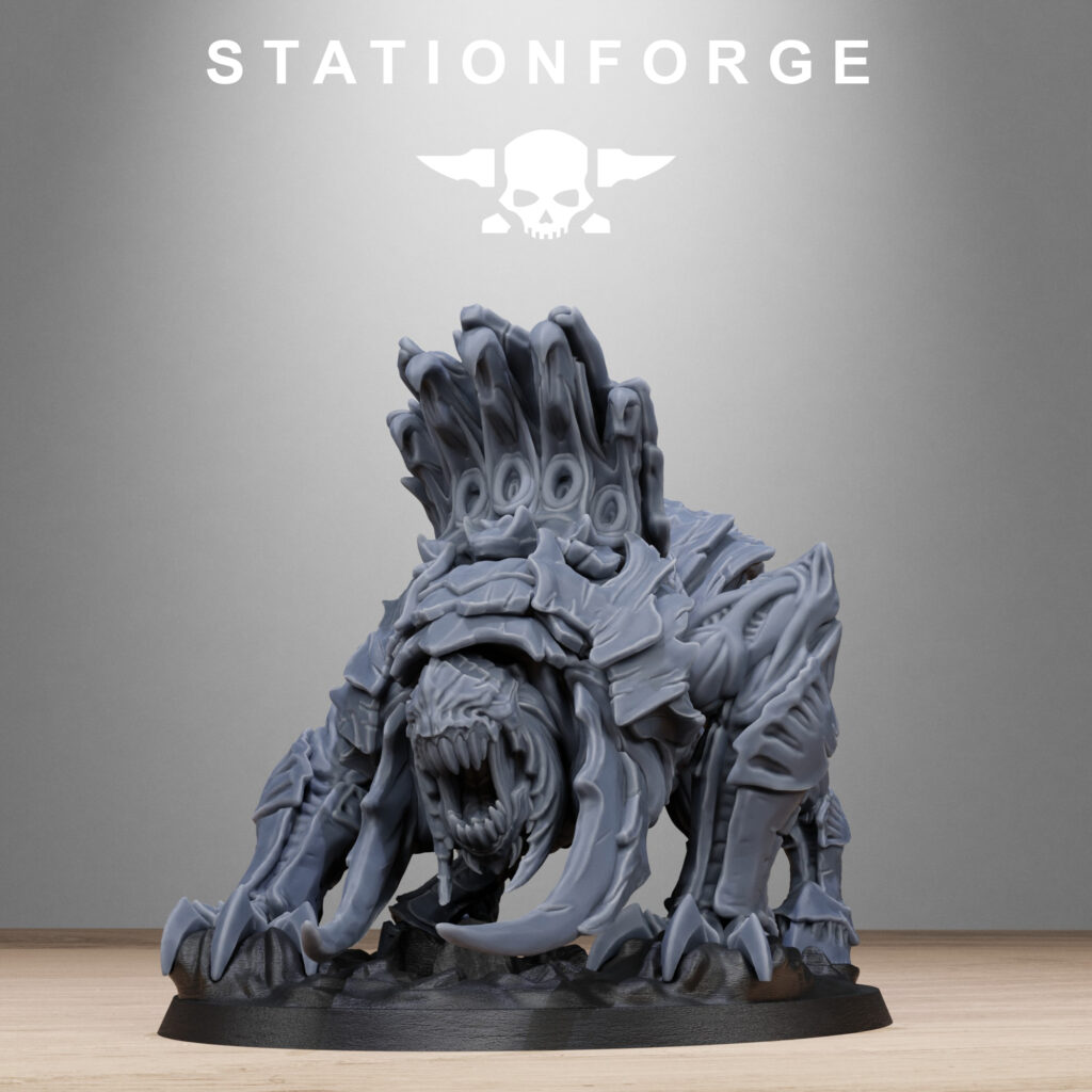 Bio Swarm Beast, proxy miniature, monster, 28mm heroic scale unpainted resin