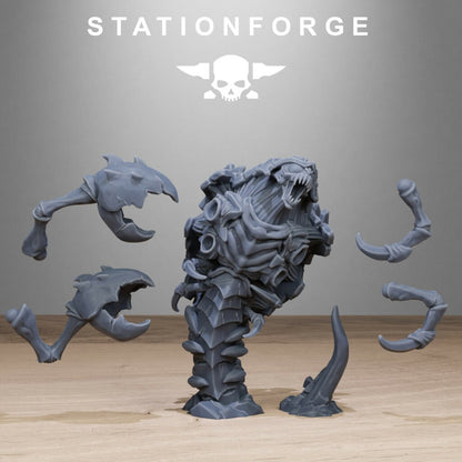 Bio Swarm Crawlers, proxy miniature, vehicle, 28mm heroic scale unpainted resin, view 3