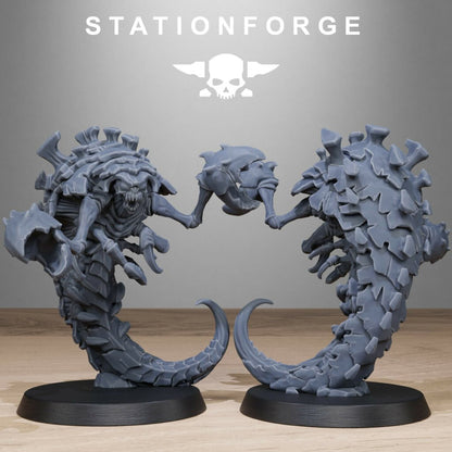 Bio Swarm Crawlers, proxy miniature, vehicle, 28mm heroic scale unpainted resin, view 4