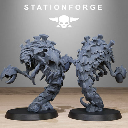 Bio Swarm Crawlers, proxy miniature, vehicle, 28mm heroic scale unpainted resin, view 9