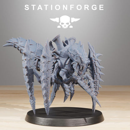 Bio Swarm Crawlers (10 Units), proxy miniature, squad, 28mm heroic scale unpainted resin, view 3