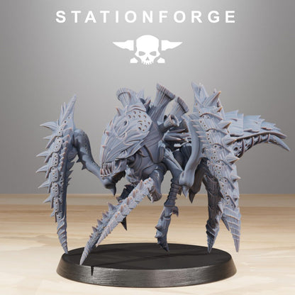 Bio Swarm Crawlers (10 Units), proxy miniature, squad, 28mm heroic scale unpainted resin, view 4