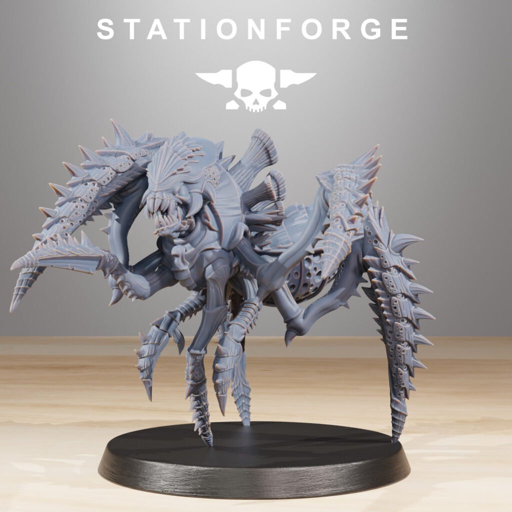 Bio Swarm Crawlers (10 Units), proxy miniature, squad, 28mm heroic scale unpainted resin, view 5
