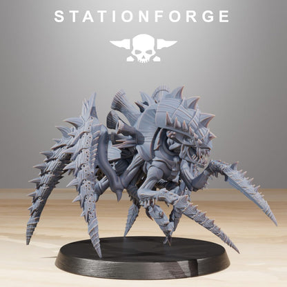Bio Swarm Crawlers (10 Units), proxy miniature, squad, 28mm heroic scale unpainted resin, view 6