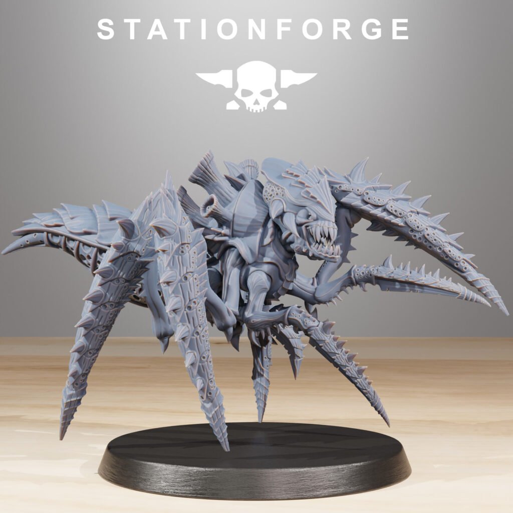 Bio Swarm Crawlers (10 Units), proxy miniature, squad, 28mm heroic scale unpainted resin, view 7