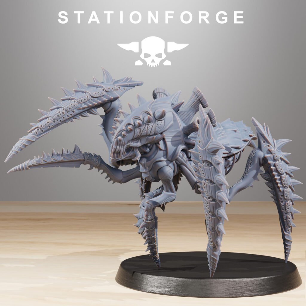 Bio Swarm Crawlers (10 Units), proxy miniature, squad, 28mm heroic scale unpainted resin, view 8