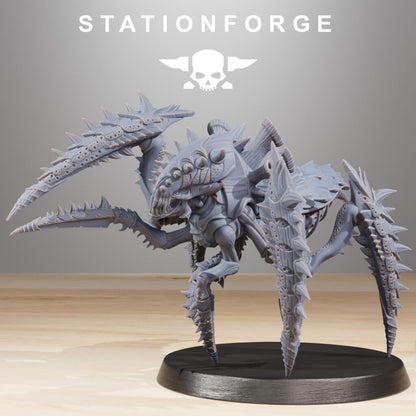 Bio Swarm Crawlers (10 Units), proxy miniature, squad, 28mm heroic scale unpainted resin, view 8