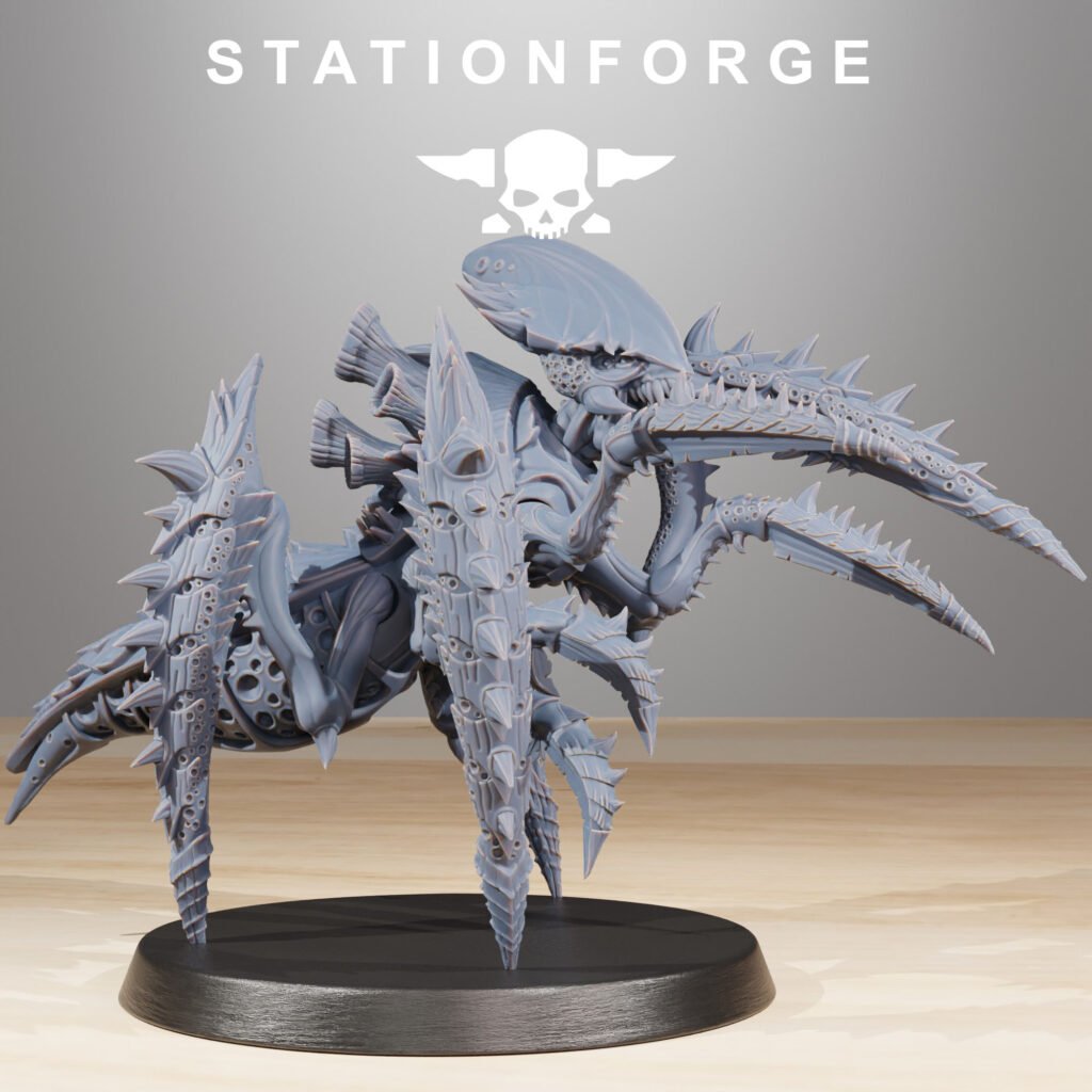 Bio Swarm Crawlers (10 Units), proxy miniature, squad, 28mm heroic scale unpainted resin, view 9