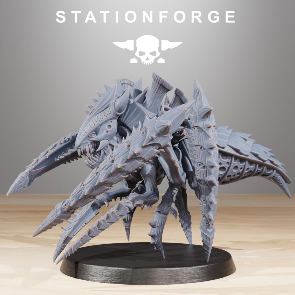 Bio Swarm Crawlers (10 Units), proxy miniature, squad, 28mm heroic scale unpainted resin, view 10