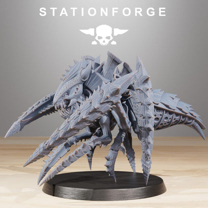 Bio Swarm Crawlers (10 Units), proxy miniature, squad, 28mm heroic scale unpainted resin, view 10