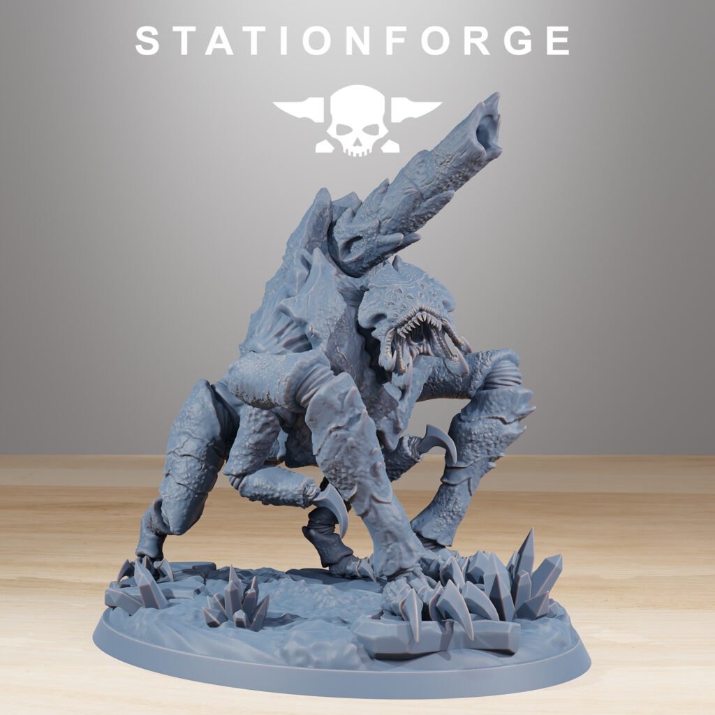 Bio Swarm Fluxus, proxy miniature, 28mm heroic scale unpainted resin