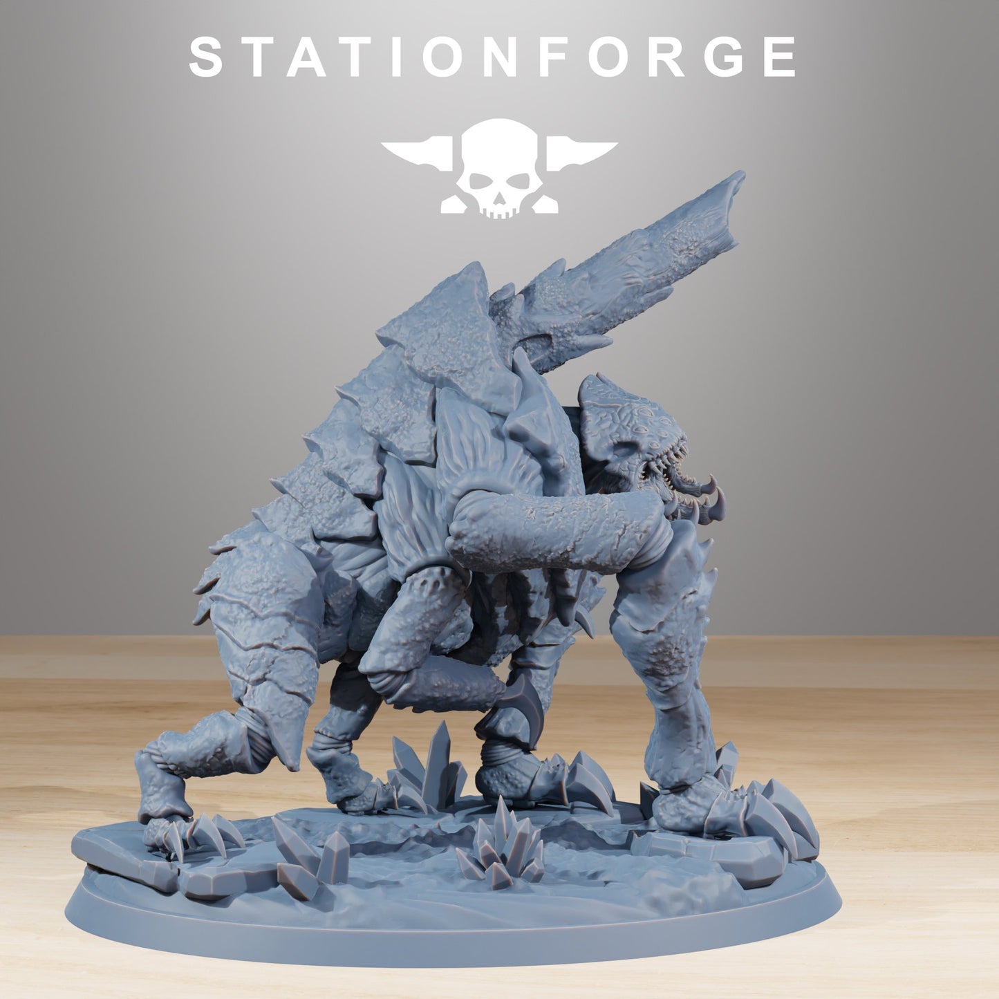Bio Swarm Fluxus, proxy miniature, 28mm heroic scale unpainted resin, view 3