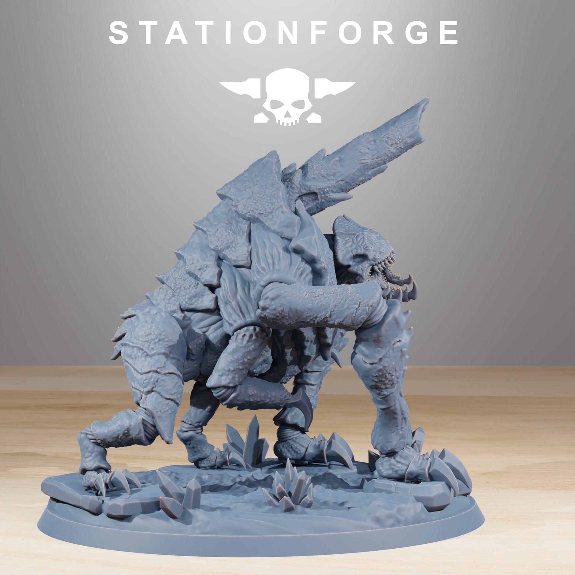 Bio Swarm Fluxus, proxy miniature, 28mm heroic scale unpainted resin, view 3