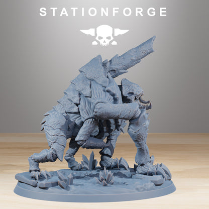 Bio Swarm Fluxus, proxy miniature, 28mm heroic scale unpainted resin, view 3