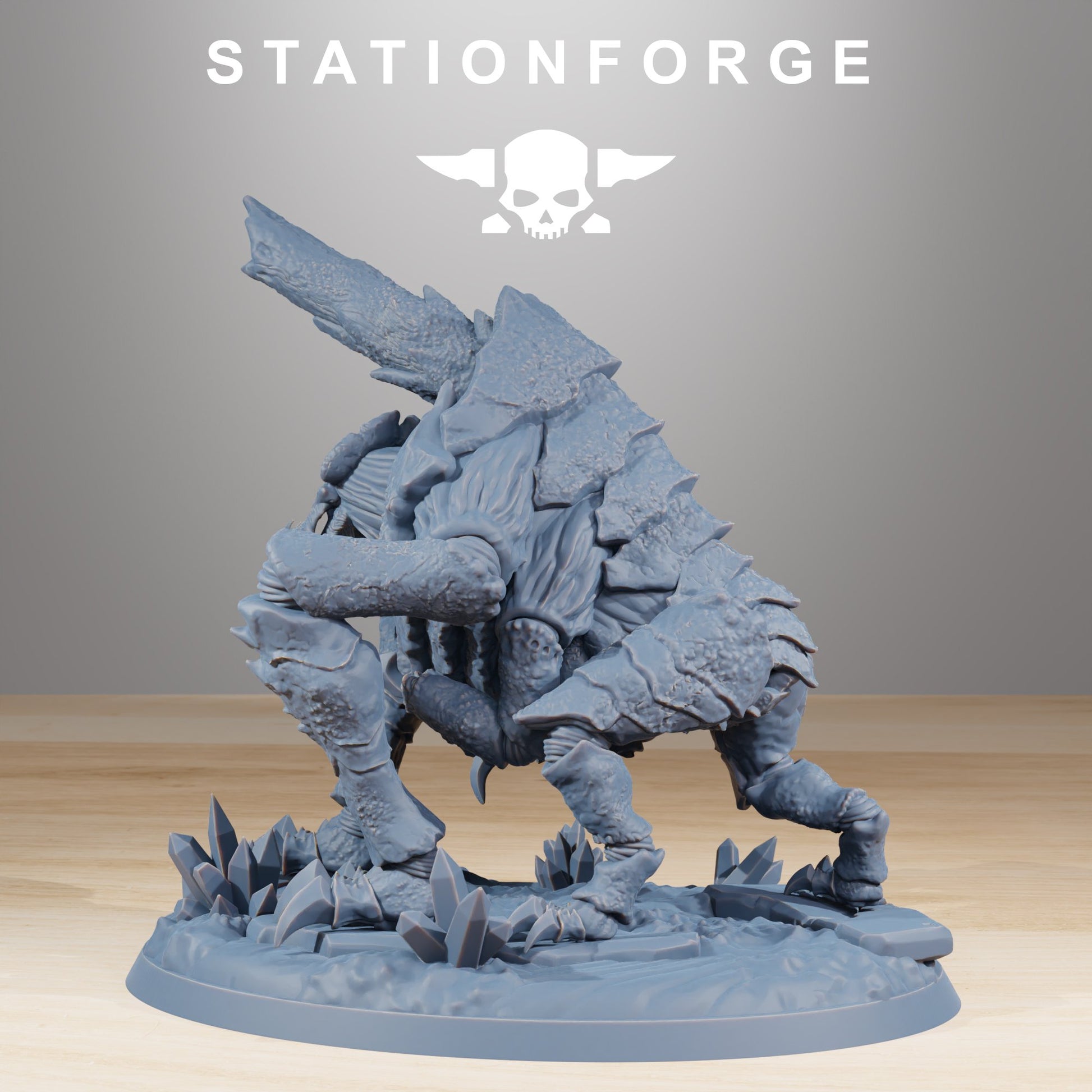 Bio Swarm Fluxus, proxy miniature, 28mm heroic scale unpainted resin, view 4