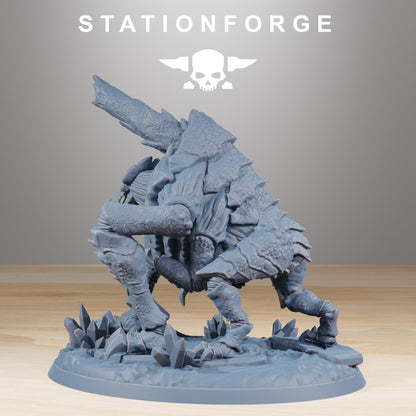 Bio Swarm Fluxus, proxy miniature, 28mm heroic scale unpainted resin, view 4
