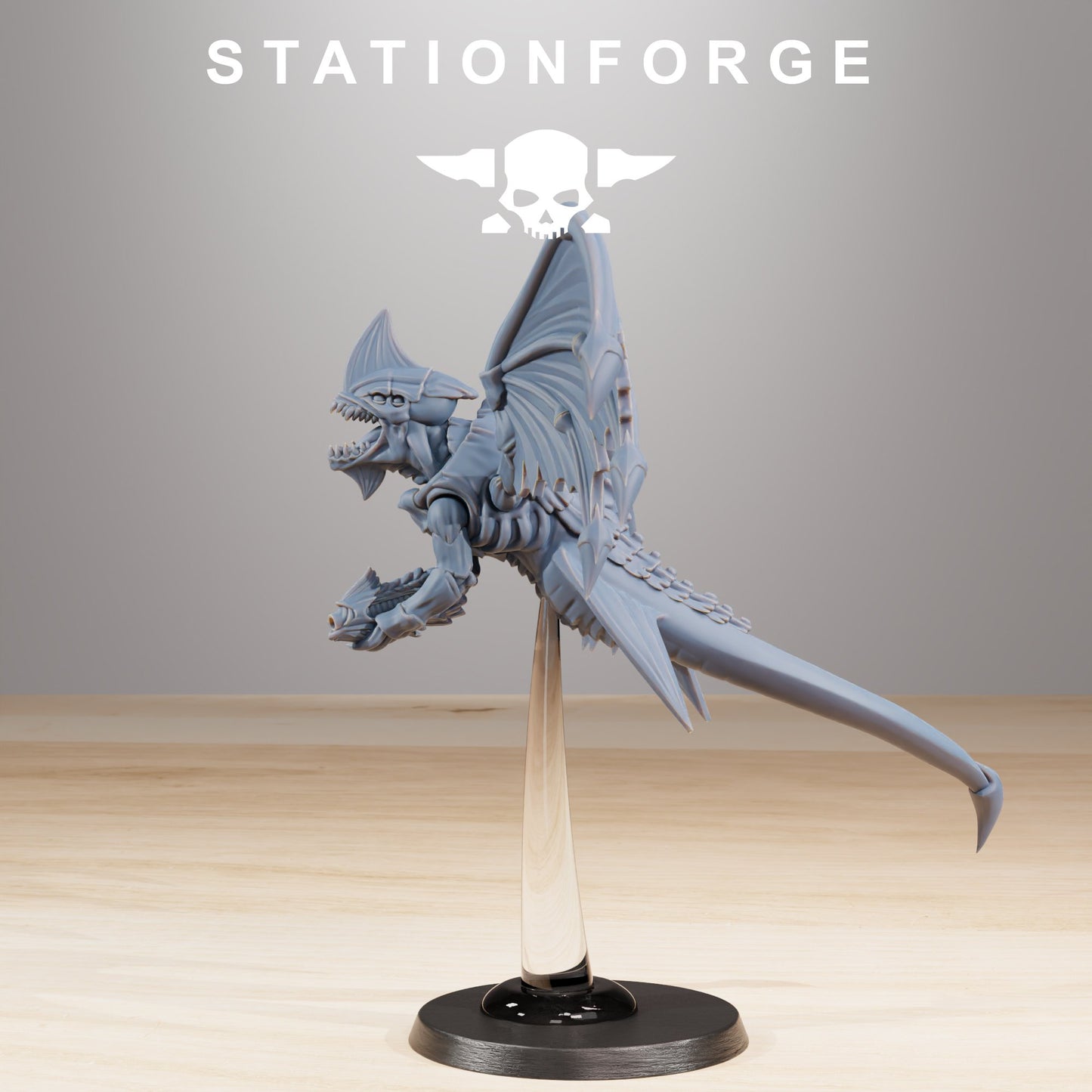 Bio Swarm Flyers (10 Units), proxy miniature, squad, 28mm heroic scale unpainted resin, view 5