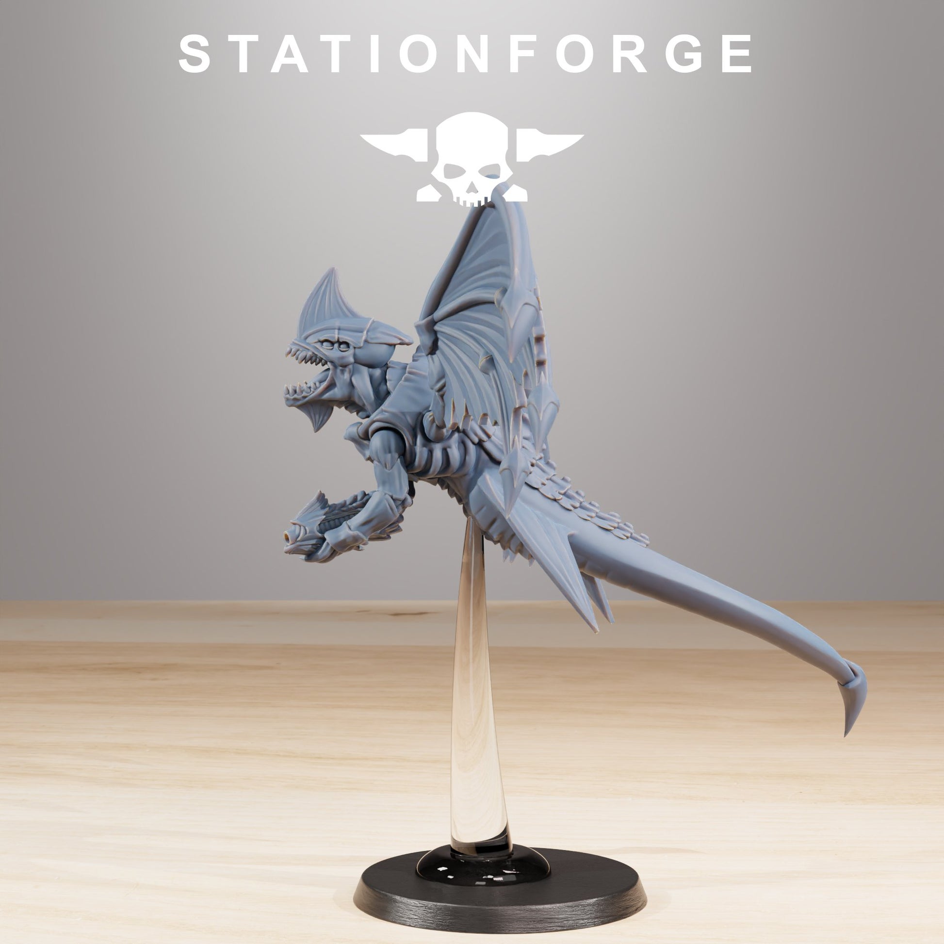 Bio Swarm Flyers (10 Units), proxy miniature, squad, 28mm heroic scale unpainted resin, view 5