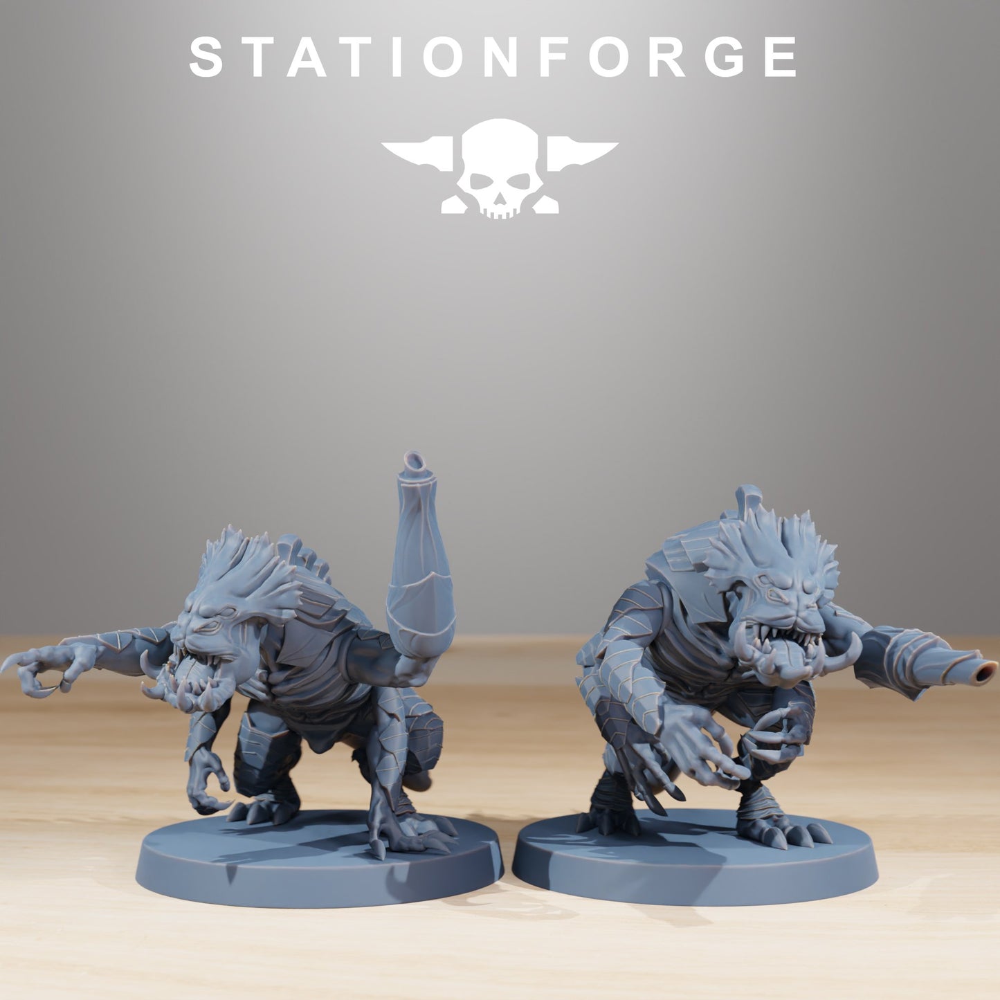 Bio Swarm Infantry (10 Units), proxy miniature, squad, 28mm heroic scale unpainted resin, view 3