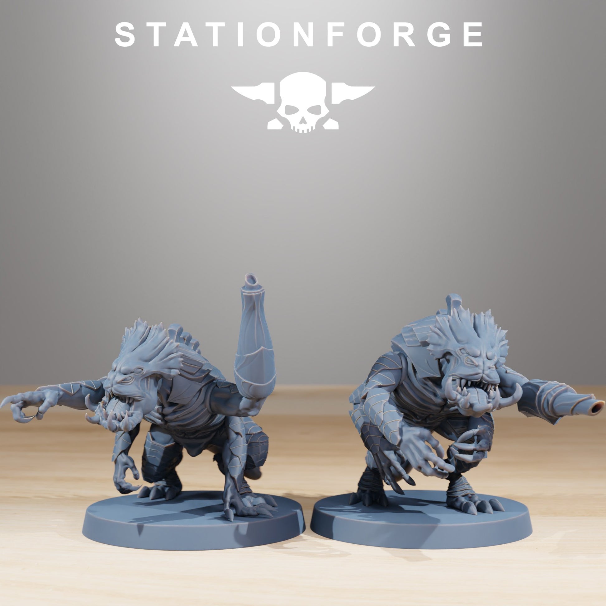 Bio Swarm Infantry (10 Units), proxy miniature, squad, 28mm heroic scale unpainted resin, view 3