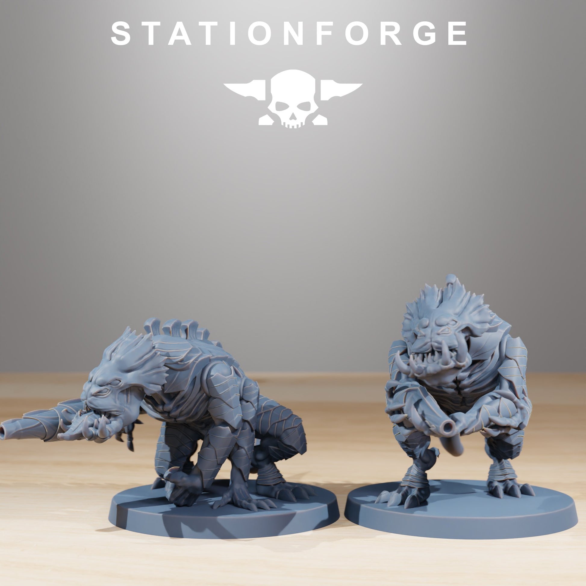 Bio Swarm Infantry (10 Units), proxy miniature, squad, 28mm heroic scale unpainted resin, view 5