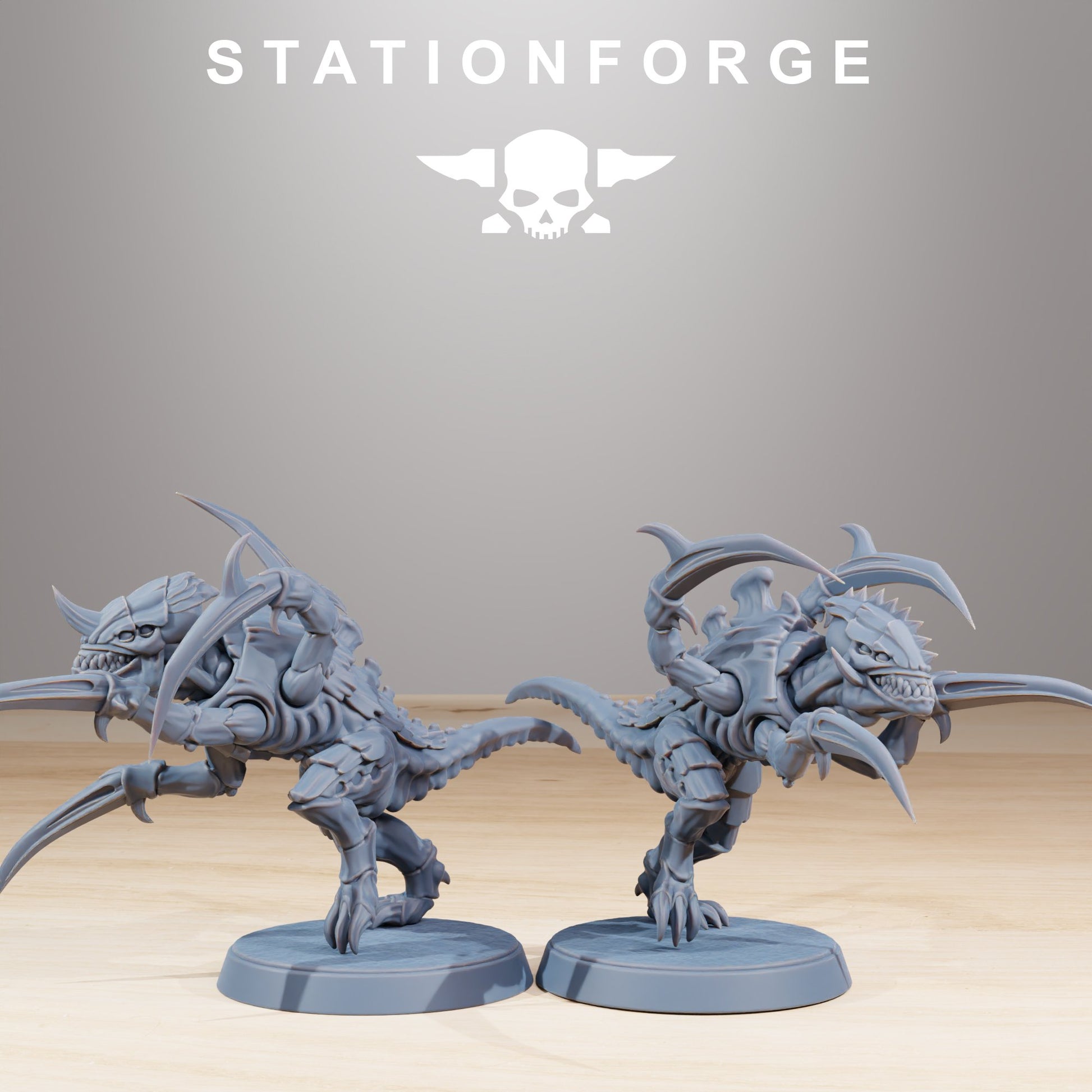 Bio Swarm Infantry Melee Unit (10 Units), proxy miniature, squad, 28mm heroic scale unpainted resin, view 4