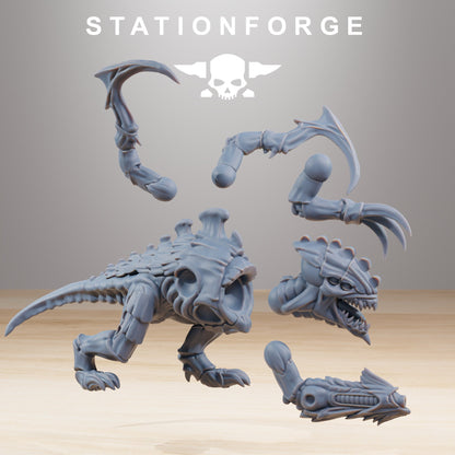 Bio Swarm Infantry V2 (10 Units), proxy miniature, squad, 28mm heroic scale unpainted resin, view 3